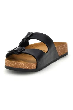 Pittarello Tierra doppelte schwarze Hausschuhe 335A20630SR