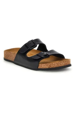 Pittarello Tierra doppelte schwarze Hausschuhe 335A20630SR