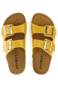 Pittarello Tierra doppelte gelbe Hausschuhe 335A20630SR