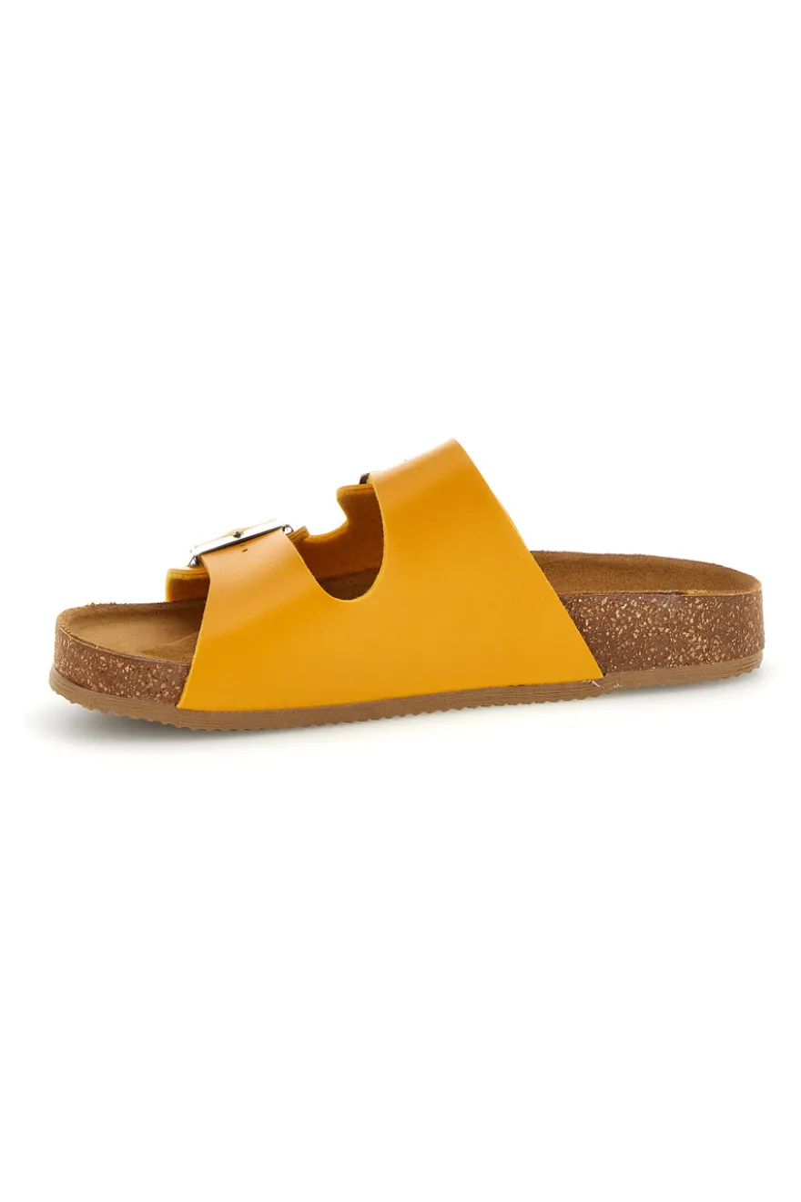 Pittarello Tierra doppelte gelbe Hausschuhe 335A20630SR