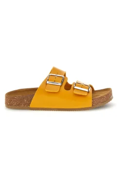 Pittarello Tierra doppelte gelbe Hausschuhe 335A20630SR