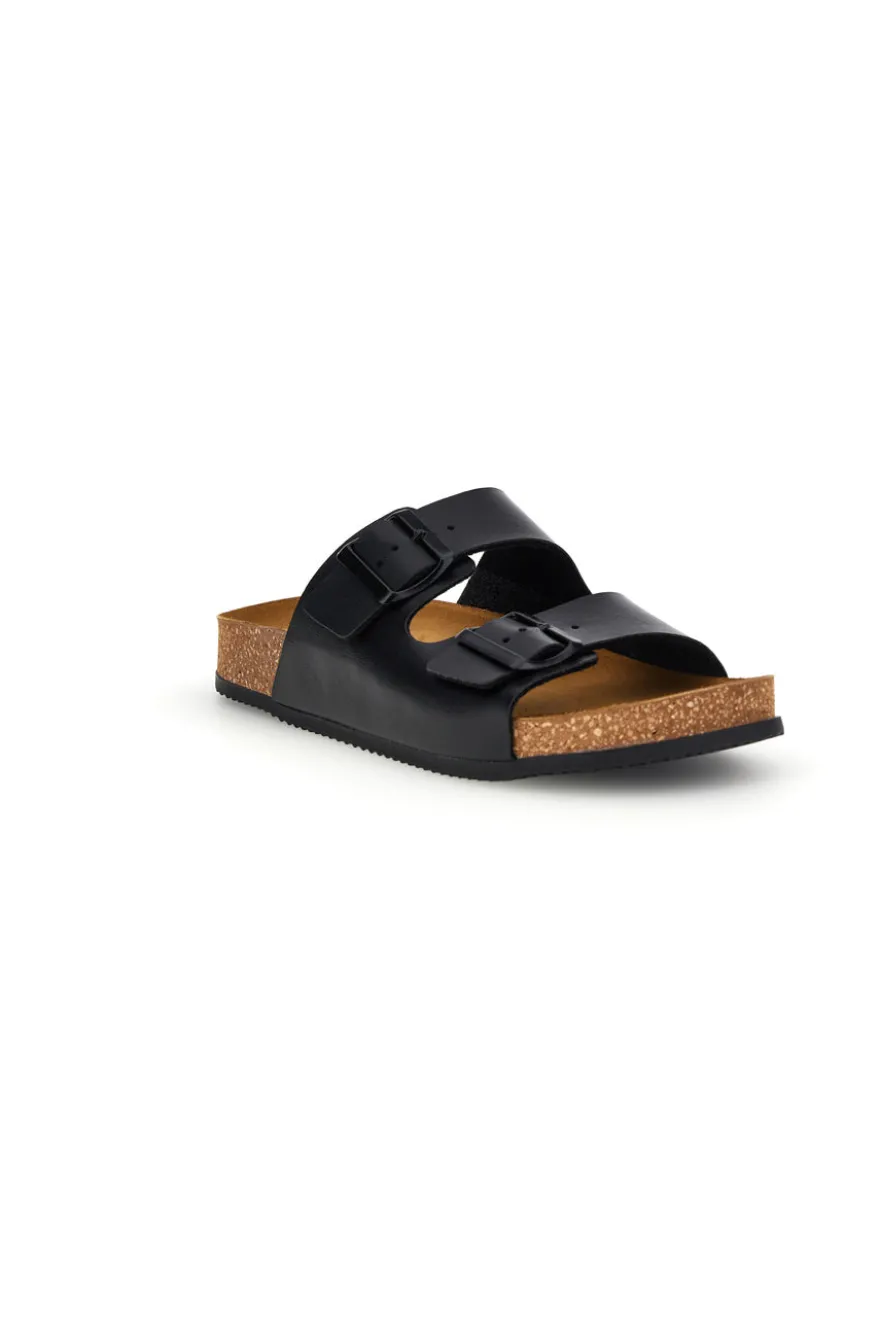Pittarello Tierra doppelte schwarze Hausschuhe 335A20630SR