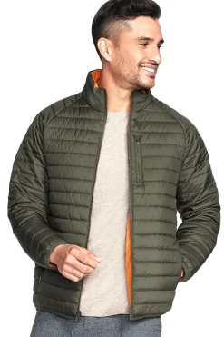 Piumino Verde Reversibile Skechers GO SHIELD Altitude Reversible Jacket