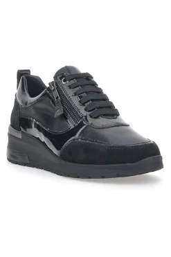 Plocadi 20149 Schwarze Schnürschuhe aus echtem Leder