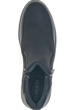 Plocadi MIN63 schwarze Stiefeletten mit seitlichem Reißverschluss und weicher Innensohle