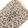 Pochette beige animalier con frange Basile CLASS BA22225