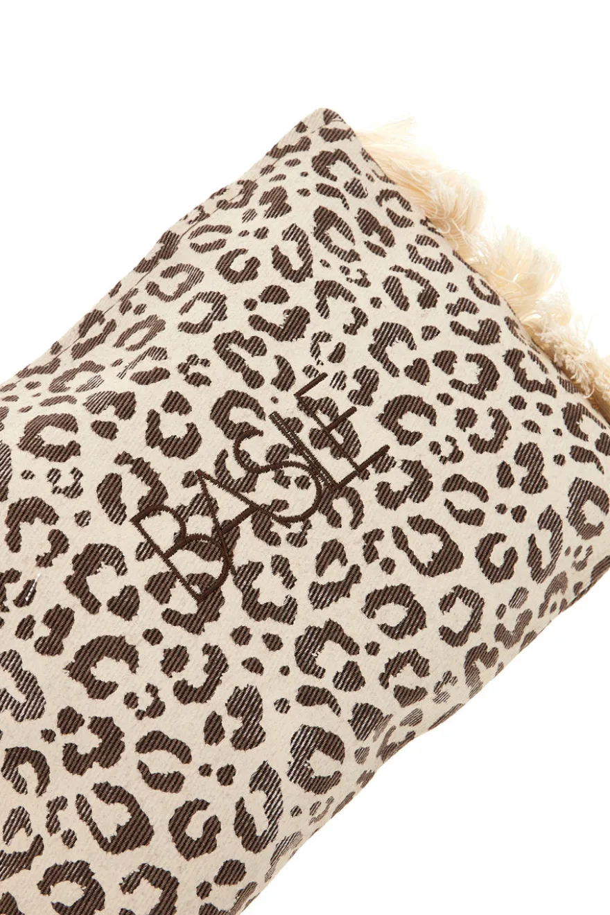 Pochette beige animalier con frange Basile CLASS BA22225