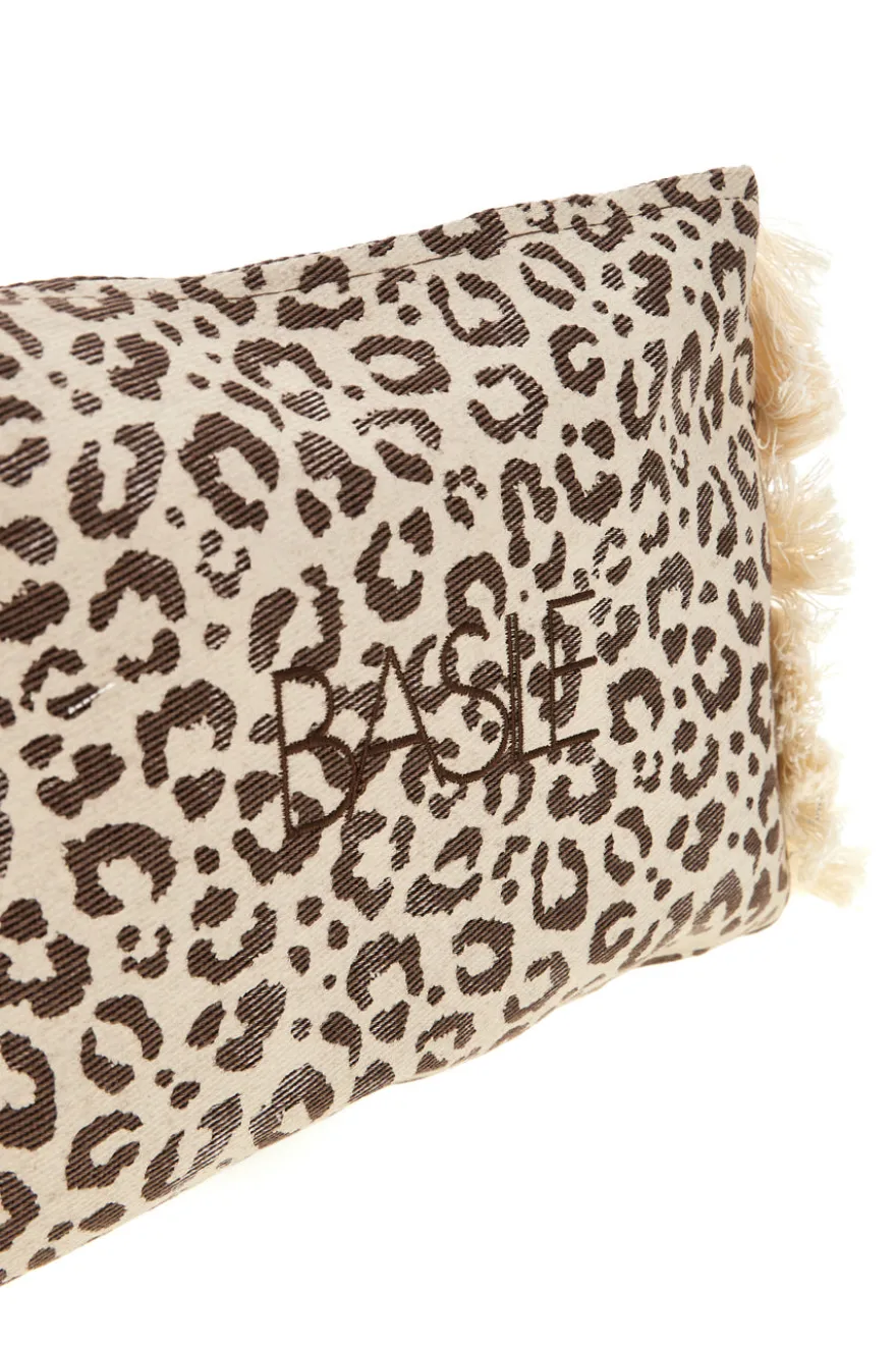 Pochette beige animalier con frange Basile CLASS BA22225