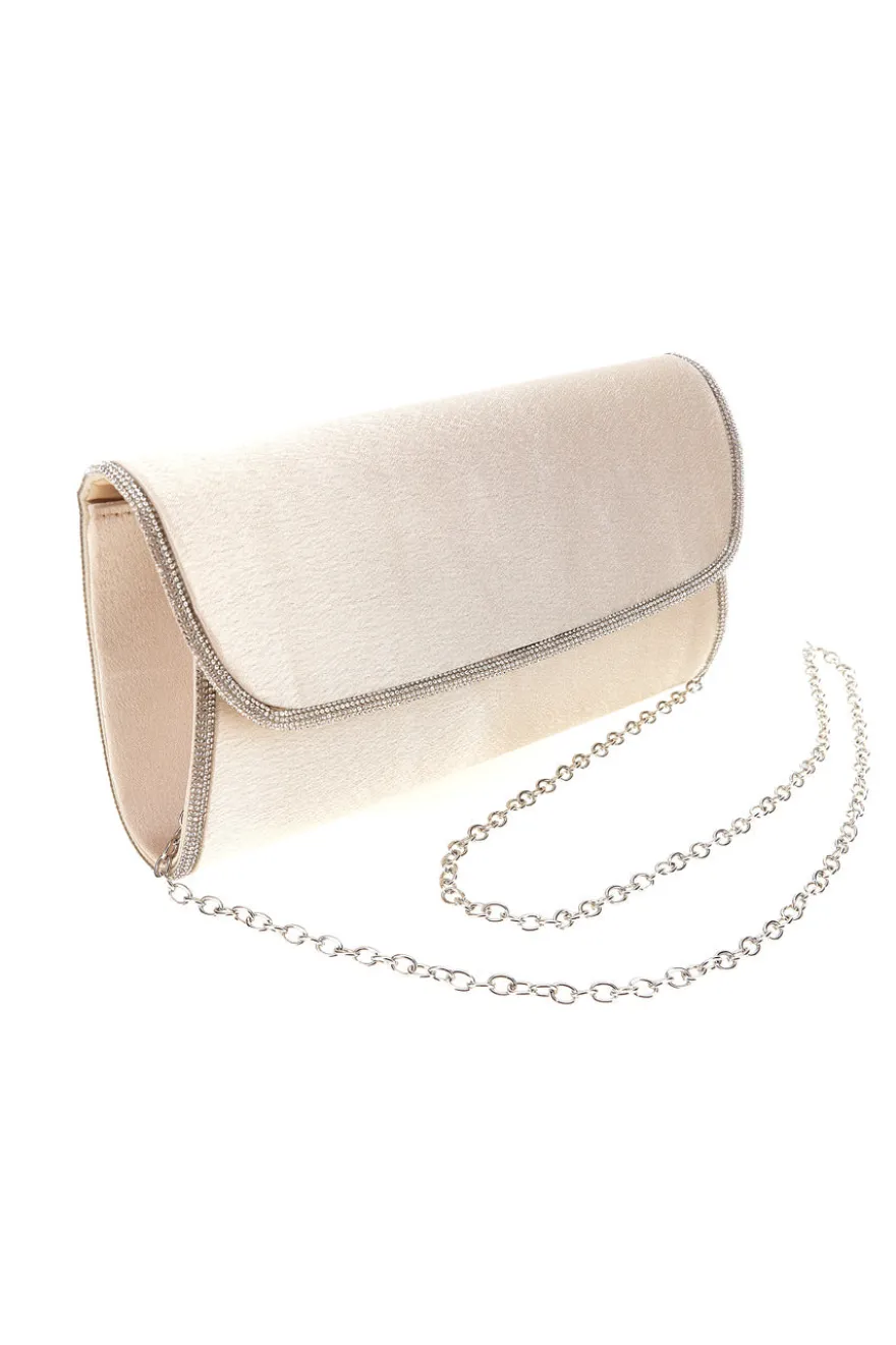Pochette beige elegante con tracolla New bag SERA/3501