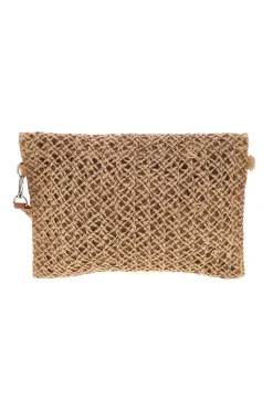 Pochette Beige Intrecciata con Tracolla Selun beach SUI 261002/C