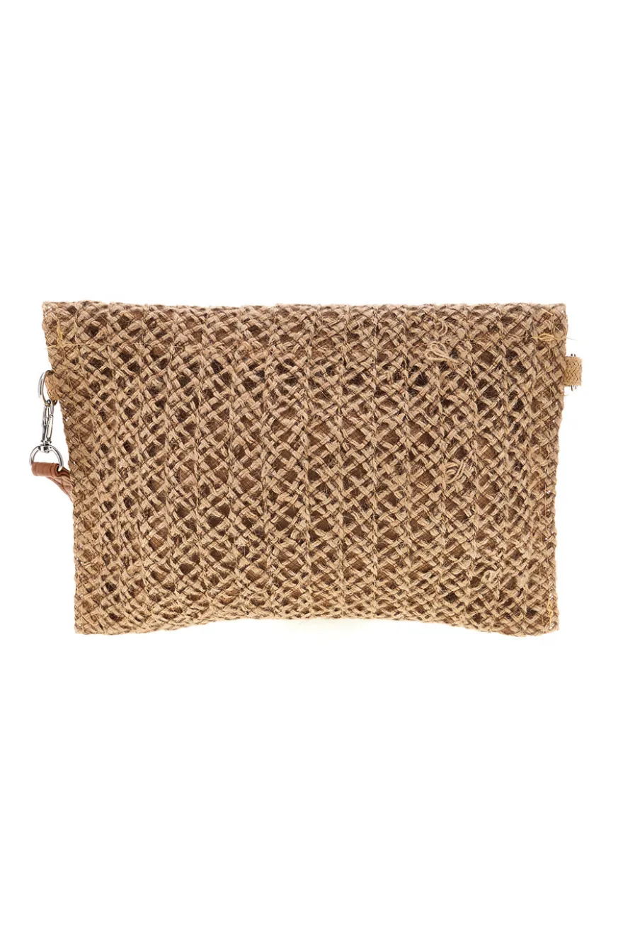 Pochette Beige Intrecciata con Tracolla Selun beach SUI 261002/C