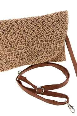 Pochette Beige Intrecciata con Tracolla Selun beach SUI 261002/C