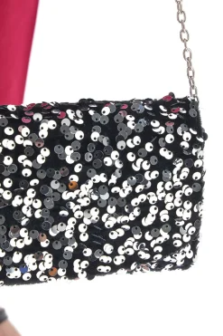 Pochette Coveri Collection Sera Nero Paiettes