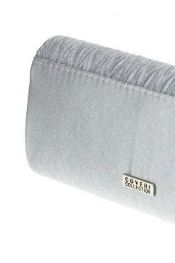 Pochette da sera argento a mano con tracolla rimovibile COVERI COLLECTION SERA 099