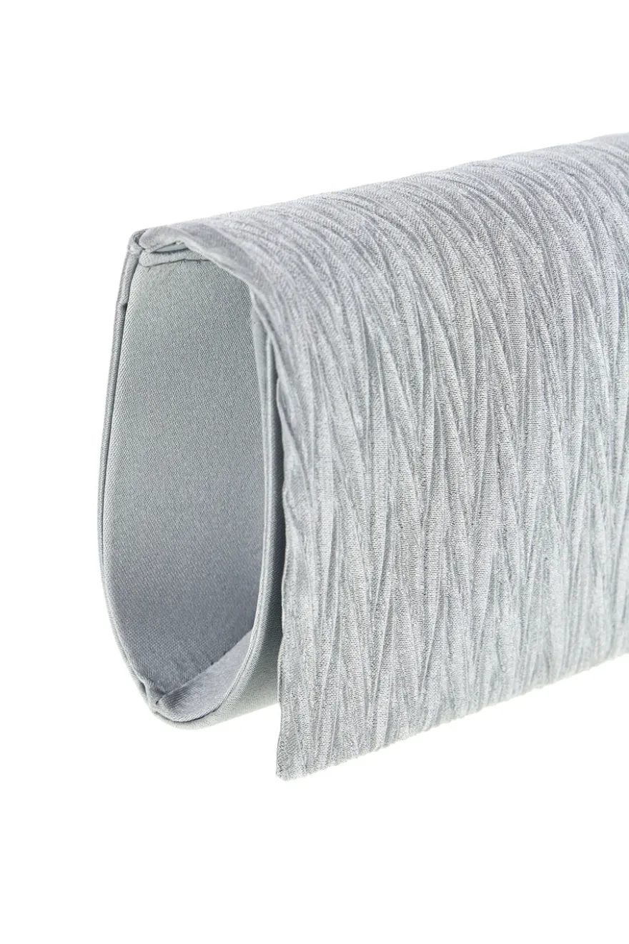 Pochette da sera argento a mano con tracolla rimovibile COVERI COLLECTION SERA 099