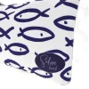 Pochette Mare Bianca con Stampa Pesci Selun beach SUI 261021