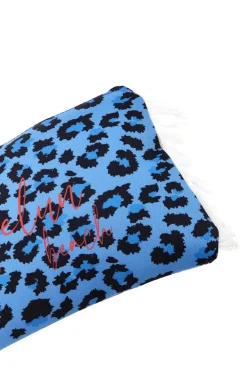 Pochette Mare Blu con Stampa Animalier Selun beach 261005