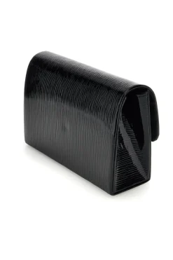 Pochette nera con fibbia gioiello Nbg SERA/3512
