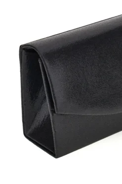 Pochette Nera in Raso con Tracolla a Catena Coveri Sera 099 7