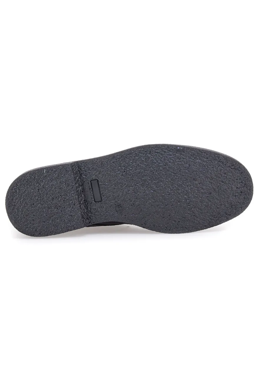Polacchini blu in camoscio con bandierina tricolore Pittarello 2810