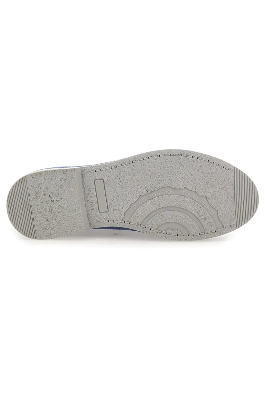 Polacchini blu in vera pelle Pittarello 570