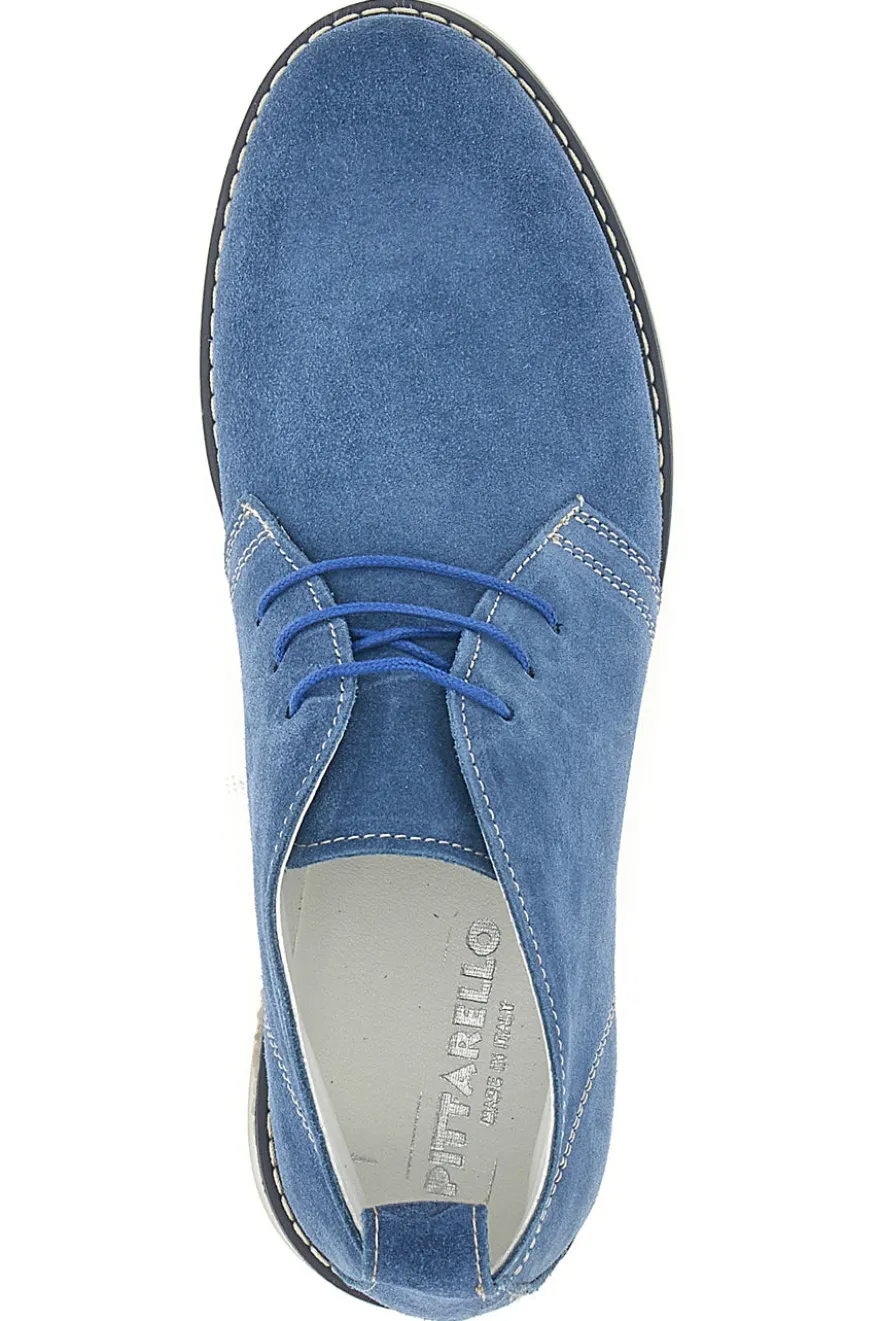 Polacchini blu in vera pelle Pittarello 570