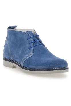 Polacchini blu in vera pelle Pittarello 570