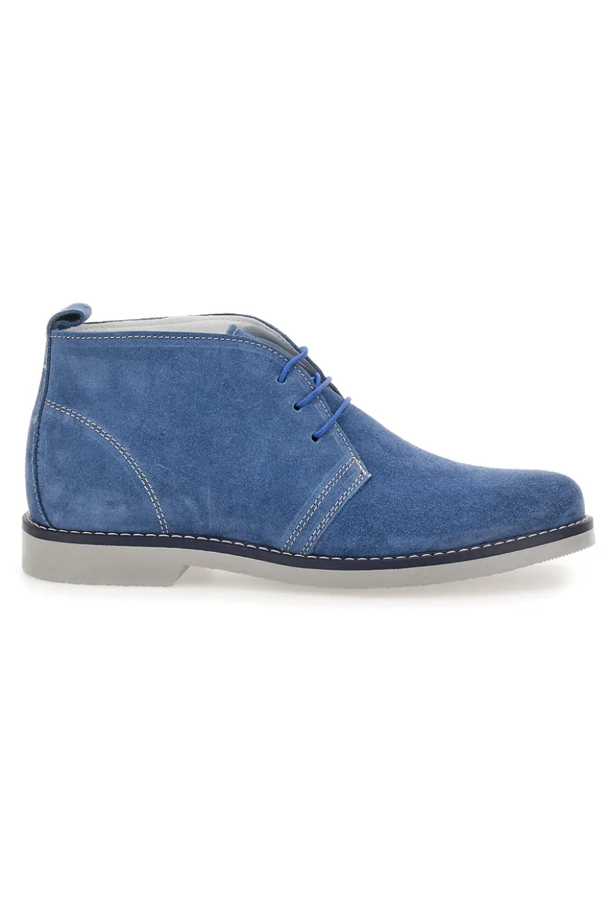Polacchini blu in vera pelle Pittarello 570