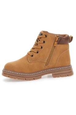 Polacchini cognac con comoda zip Pitt kids BP8205511