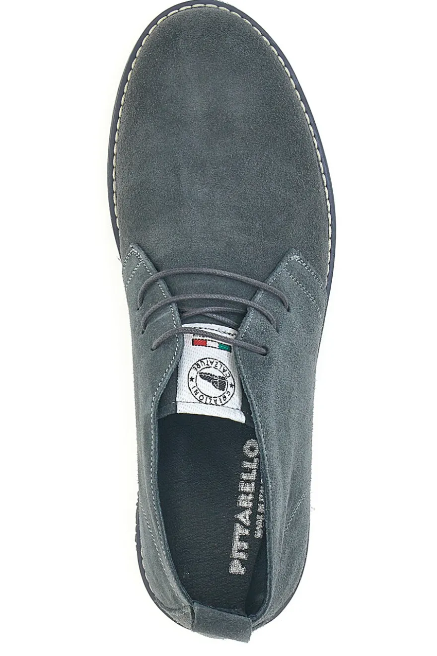 Polacchini grigi in vera pelle stile casual Pittarello 2812