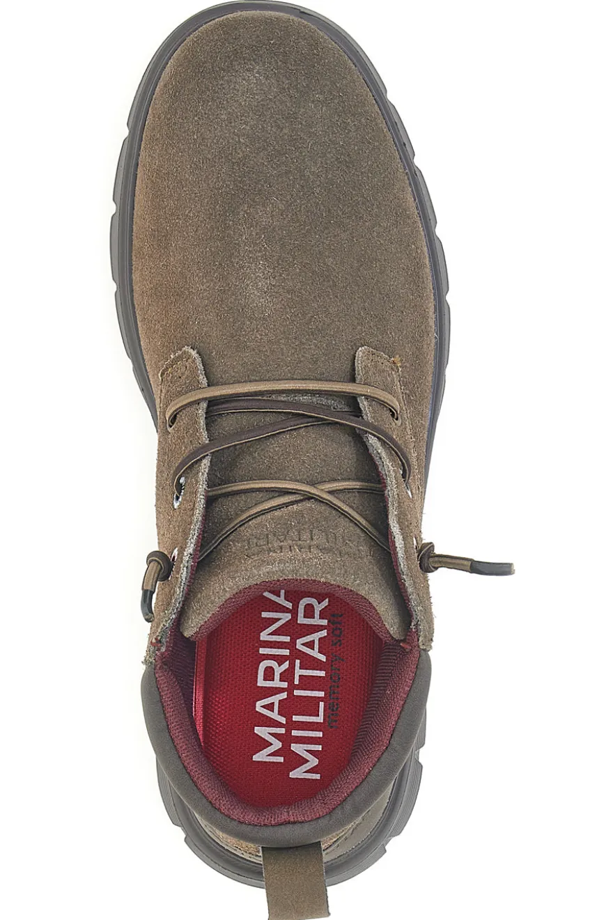 Polacchini marroni con suola flessibile Marina militare MM982