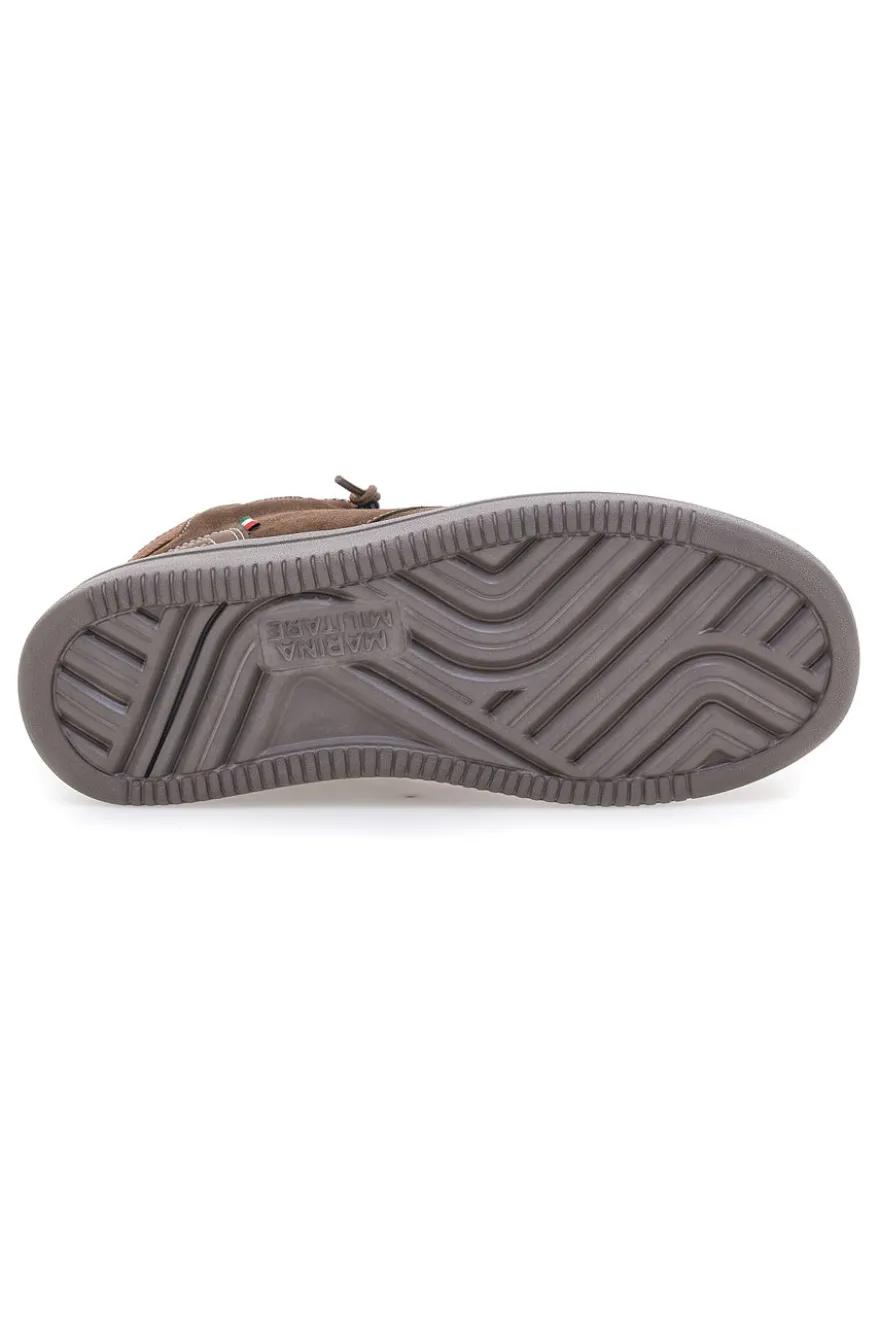 Polacchini marroni in suede Marina Militare MM1706