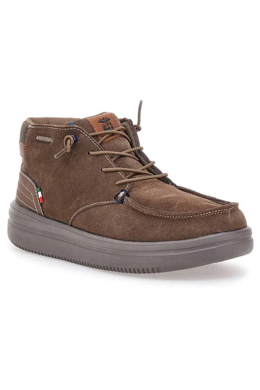 Polacchini marroni in suede Marina Militare MM1706