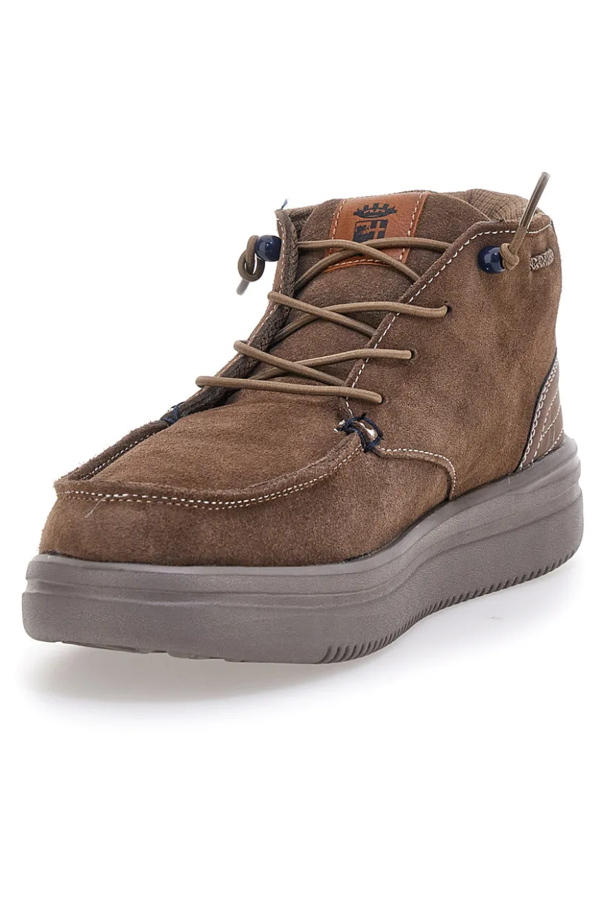 Polacchini marroni in suede Marina Militare MM1706