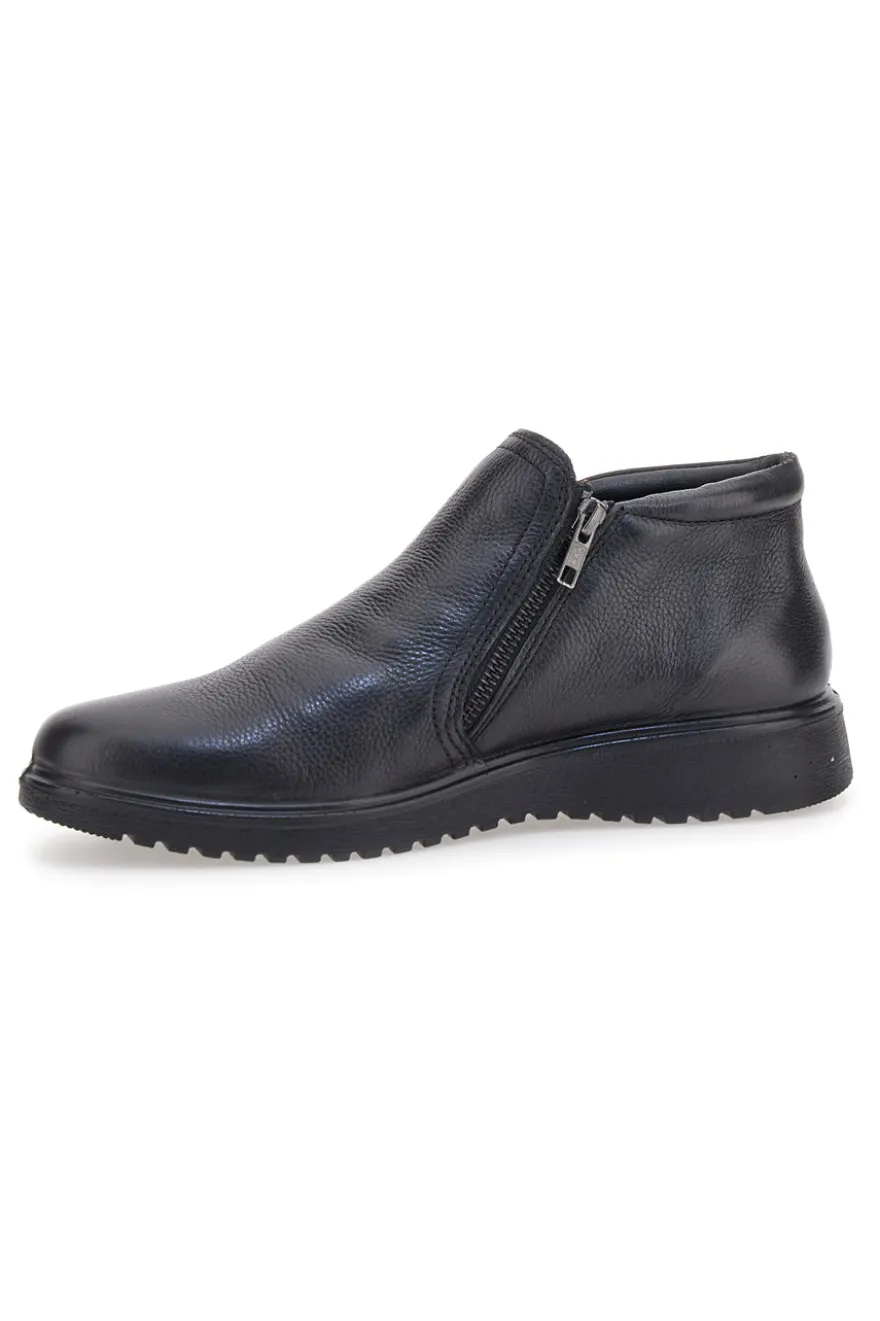 Polacchini neri con zip laterali Claremorris 17102165