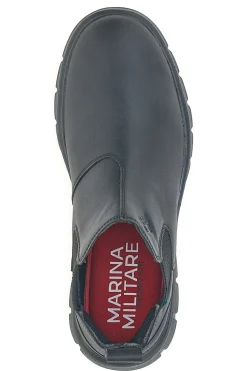 Polacchini neri elasticizzati Marina militare MM984