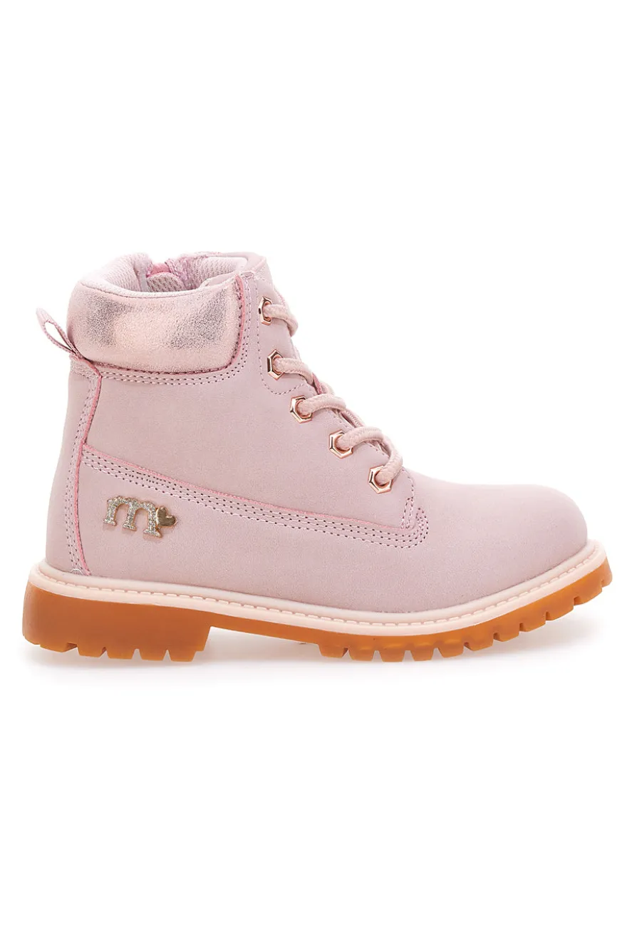 Polacchini rosa con suola carrarmato MKIDS MG25165