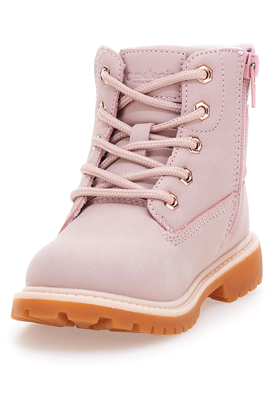 Polacchini rosa con suola carrarmato MKIDS MG25165