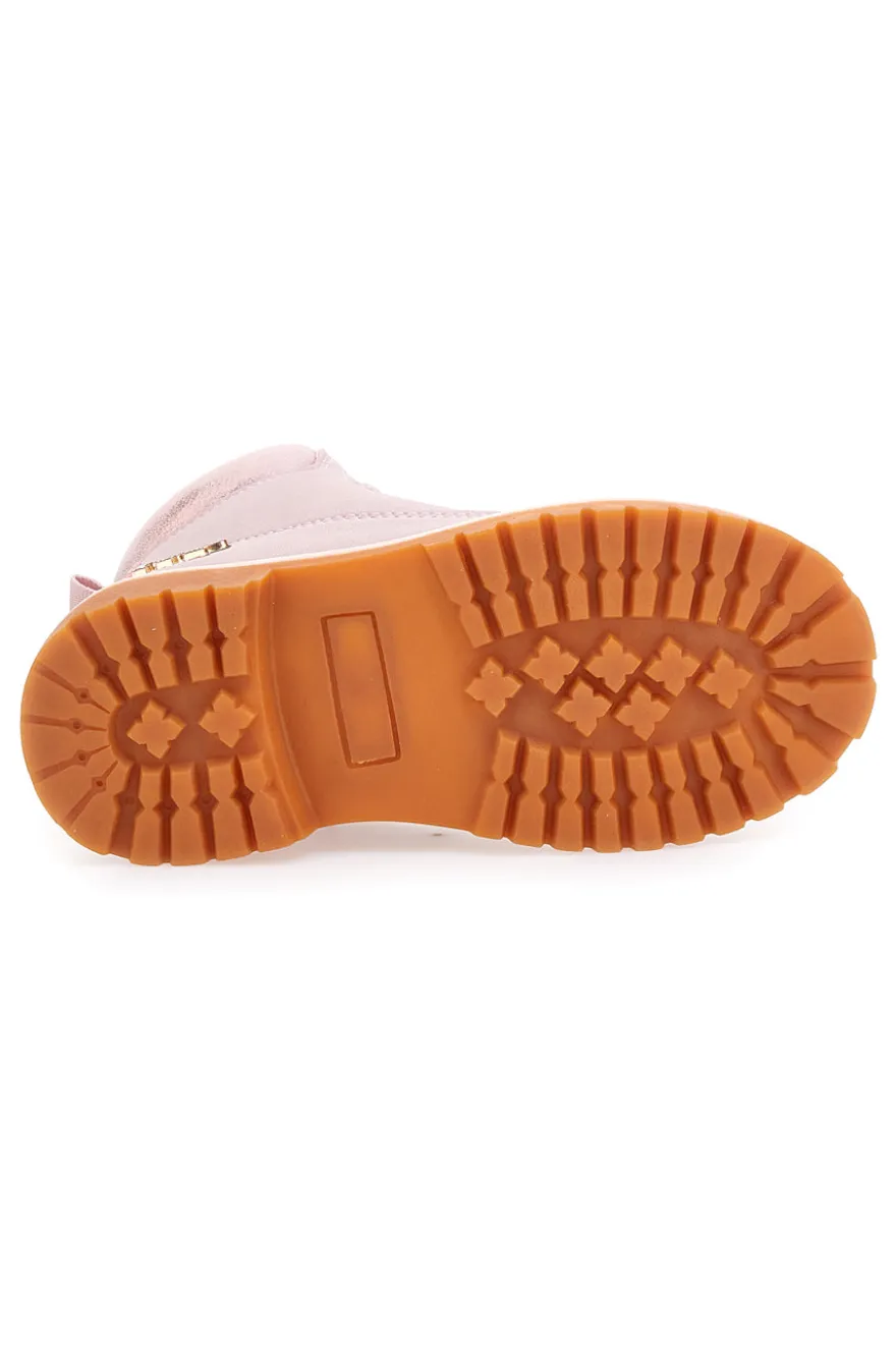 Polacchini rosa con suola carrarmato MKIDS MG25165