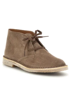 Polacchini tortora in pelle stringati Ptr 2902