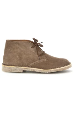 Polacchini tortora in pelle stringati Ptr 2902