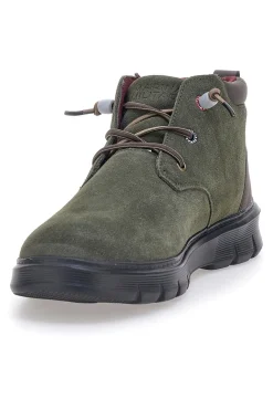 Polacchini verdi con suola flessibile Marina militare MM982