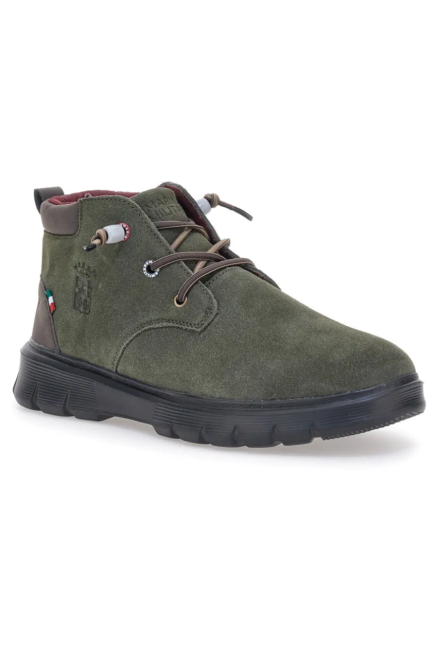 Polacchini verdi con suola flessibile Marina militare MM982