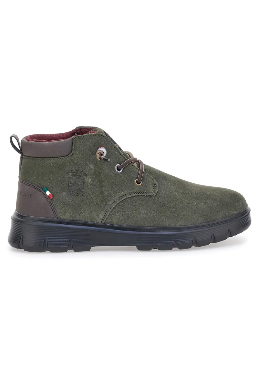 Polacchini verdi con suola flessibile Marina militare MM982