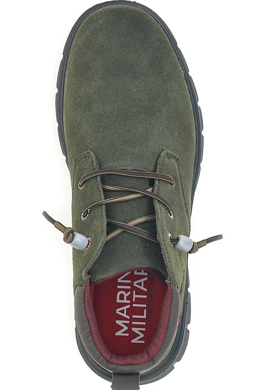 Polacchini verdi con suola flessibile Marina militare MM982