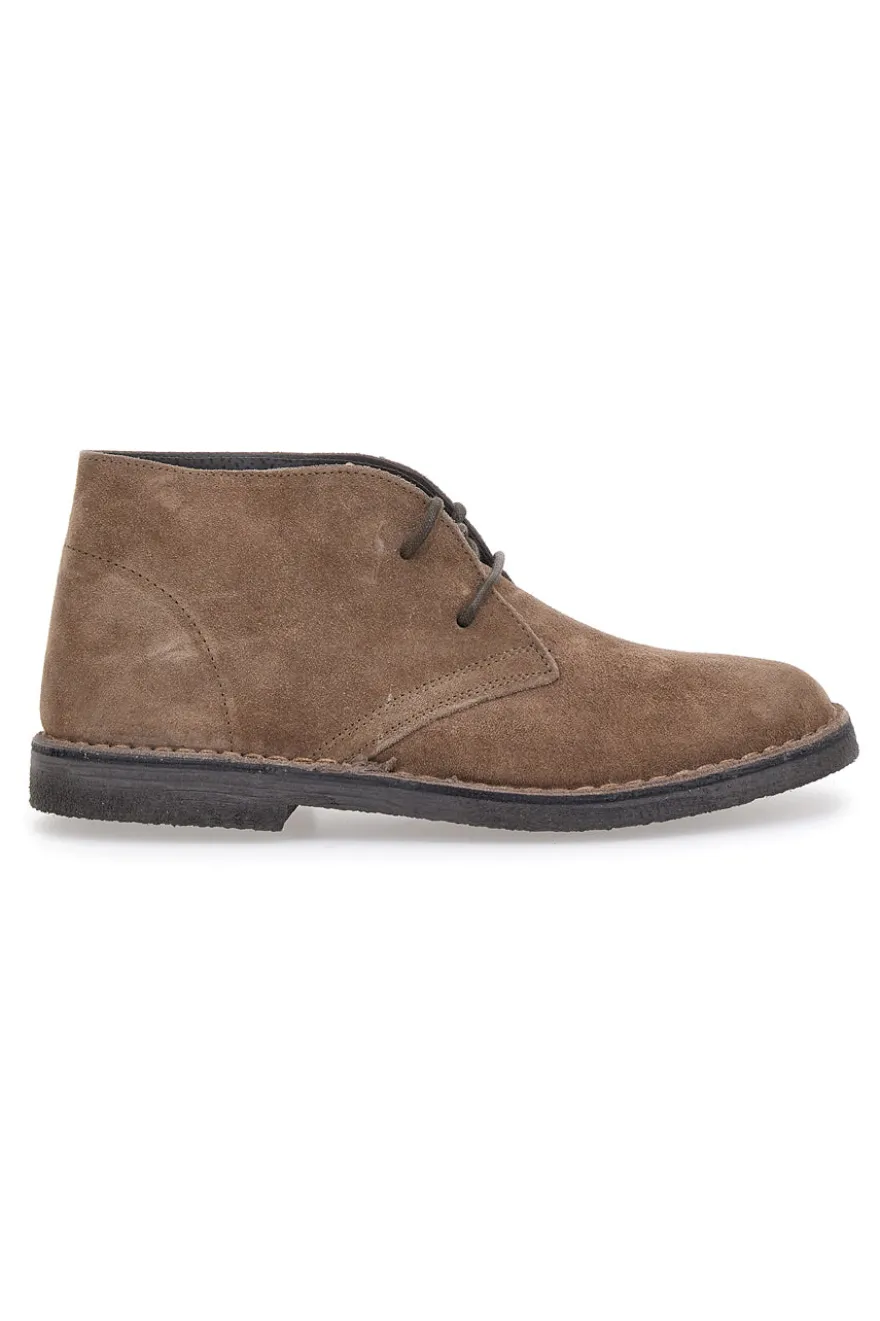 Polacco Marrone in Vera Pelle Scamosciata Max Dillan 2902