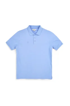 Polo azzurra maniche corte colletto bottoni Pittarello tierra PT-M-T-9080
