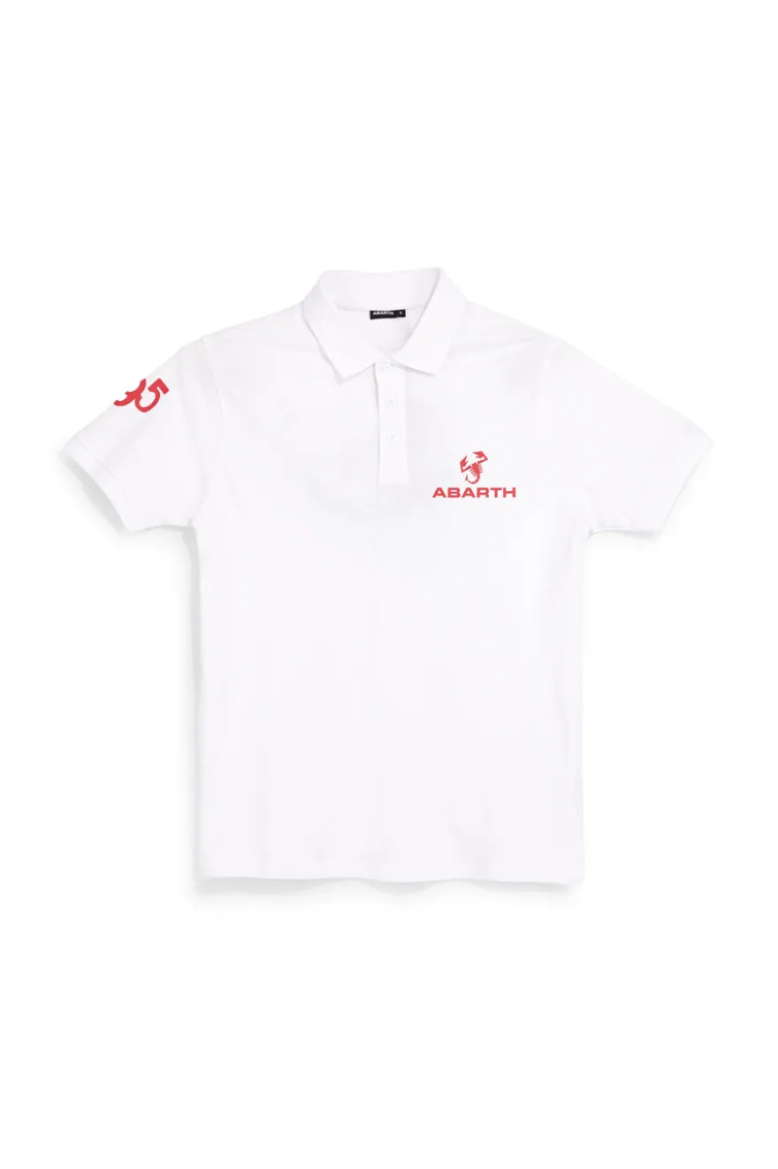 Polo bianca in cotone Abarth AH24SS152
