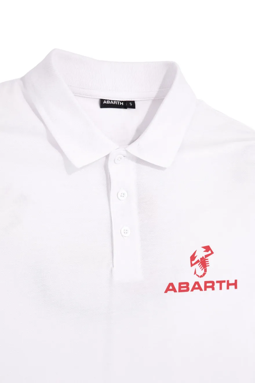 Polo bianca in cotone Abarth AH24SS152