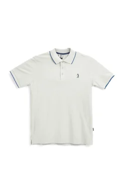 Polo Grigia con profili a contrasto e logo ricamato Us golf PO2002